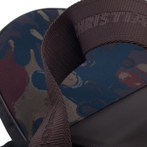 Dior Camouflage Saddle Crossbody Bag Canvas Bordeaux/Maru color - Picture 6 of 14